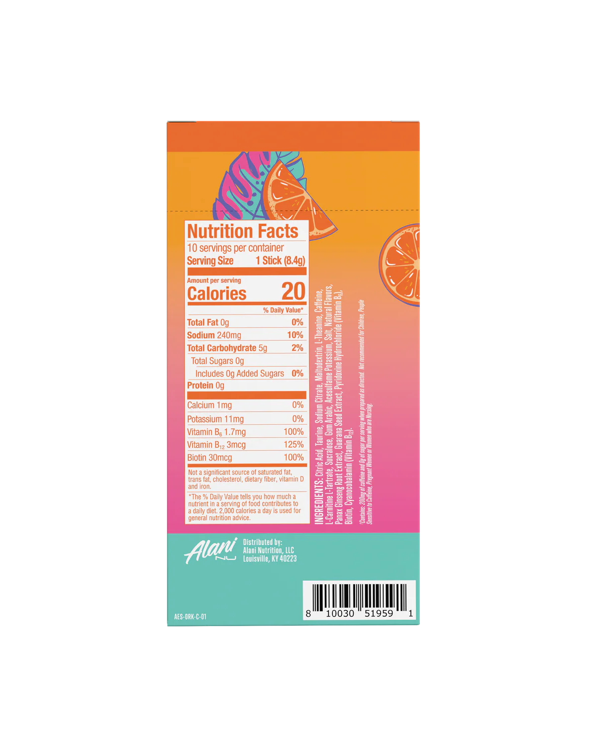 Alani Nu Energy Sticks Energy Drink 2 boxes
