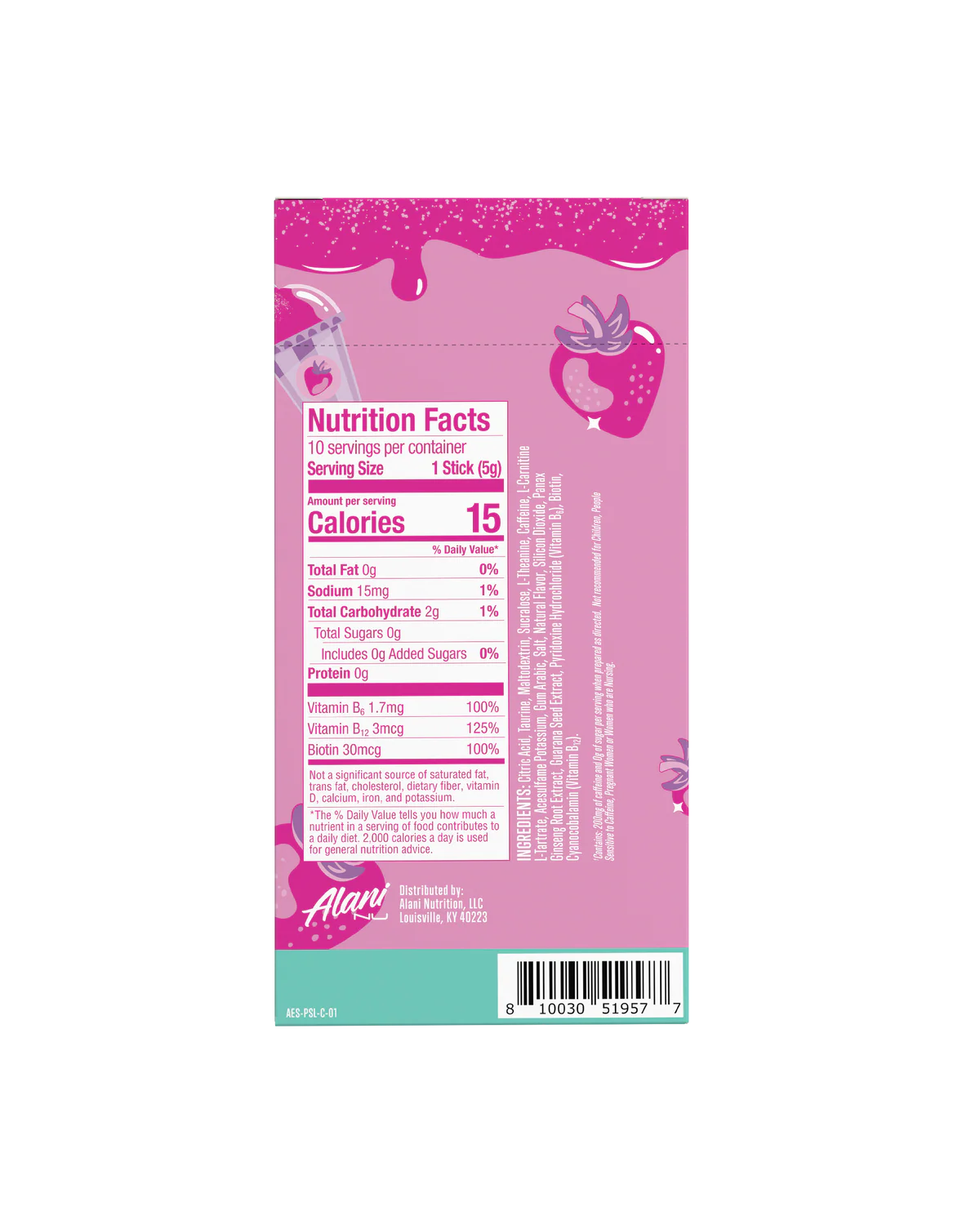 Alani Nu Energy Sticks Energy Drink 2 boxes